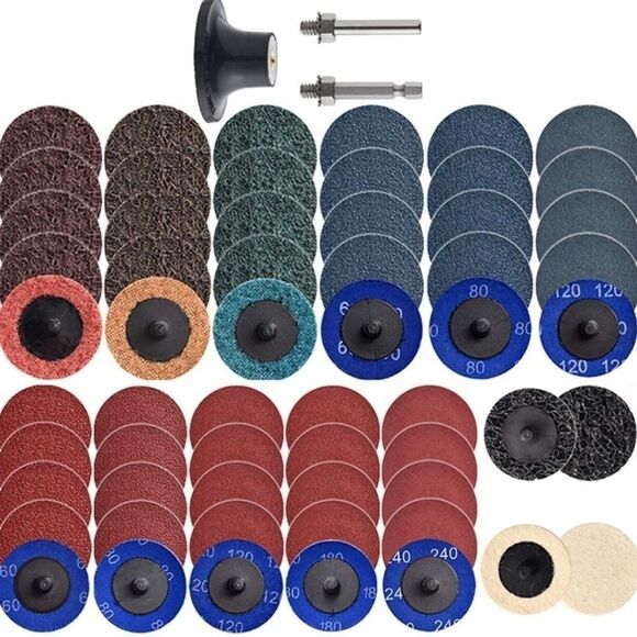 TWO NEW 60 PC Sanding-Grinding-Finishing Disc Sets - Picture 1 of 7